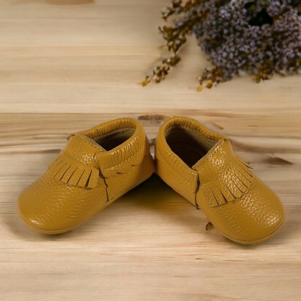 Toddler, Genuine Leather, Hand Made,Baby Shoes. Softy Leather . Size : 5